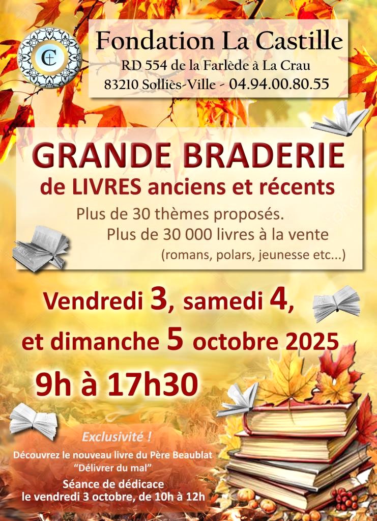 Grande braderie de livres anciens et récents 